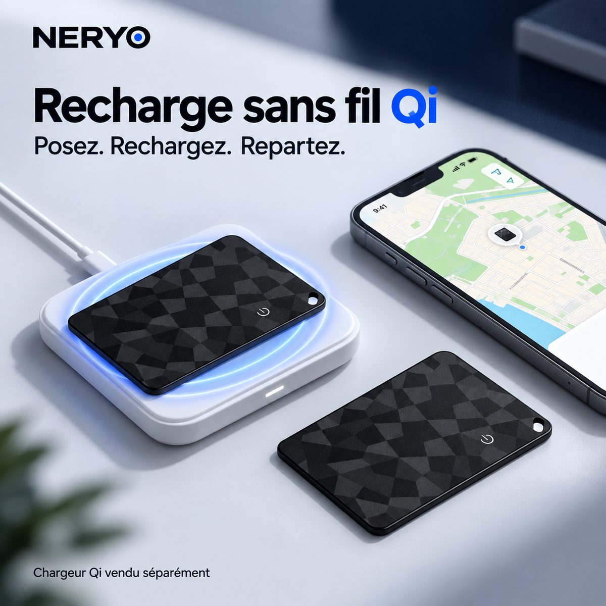 Carte NERYO One en recharge sans fil Qi